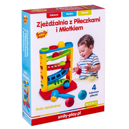 Smily Play Zjeżdżalnia Z Piłeczkami I Młotkiem