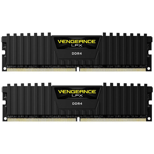 CORSAIR DDR4, 2400MHz 16GB 2x8GB DIMM, 16-16-16-39, XMP 2.0, Vengeance LPX black Heatspreader, Black PCB, 1.2V, for SKL