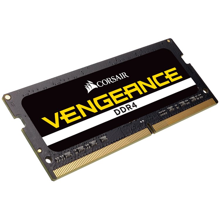 CORSAIR DDR4, 2666MHz 8GB 1x8GB SODIMM, Unbuffered, 18-19-19-39, Black