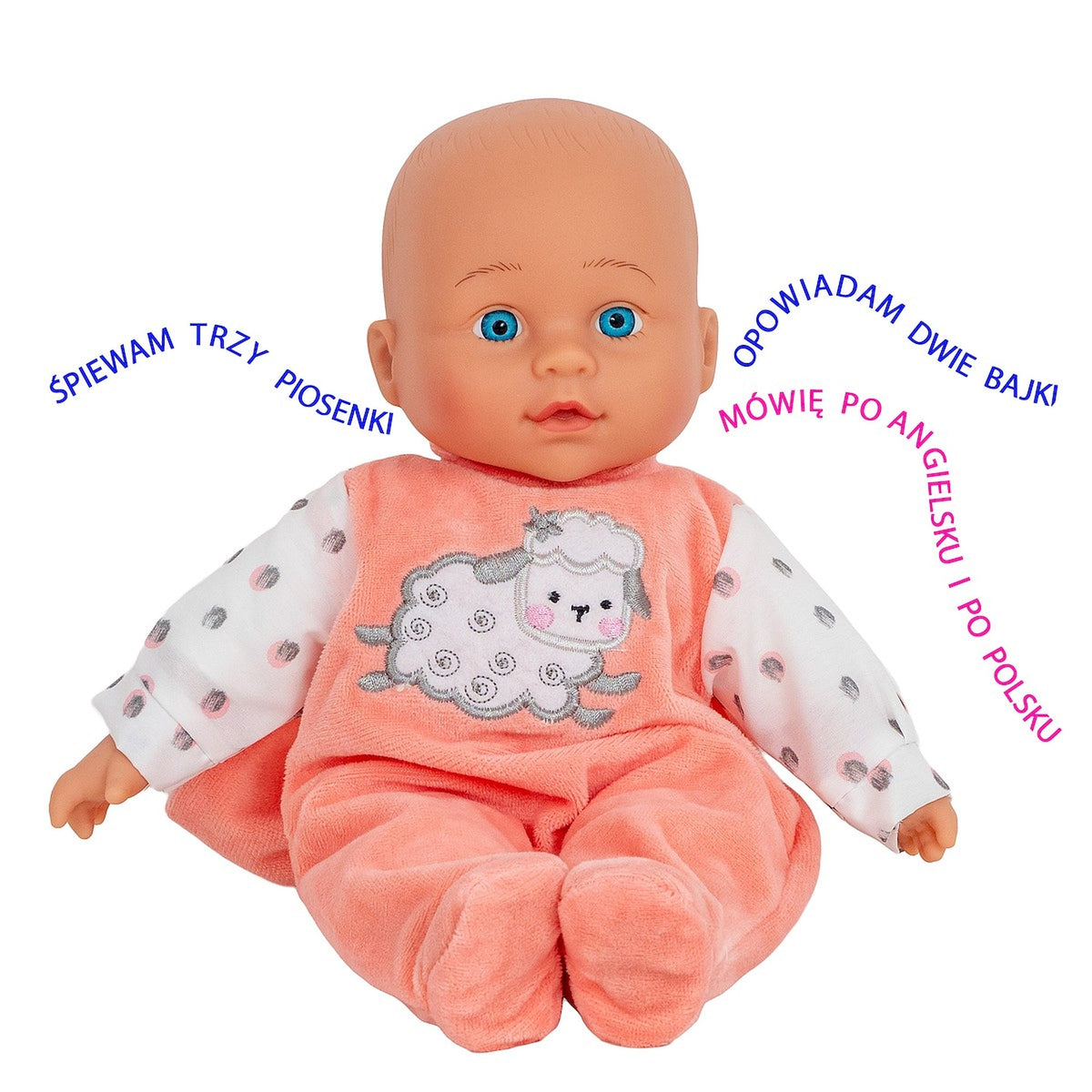 Lalka Bobas Leżąca 30Cm