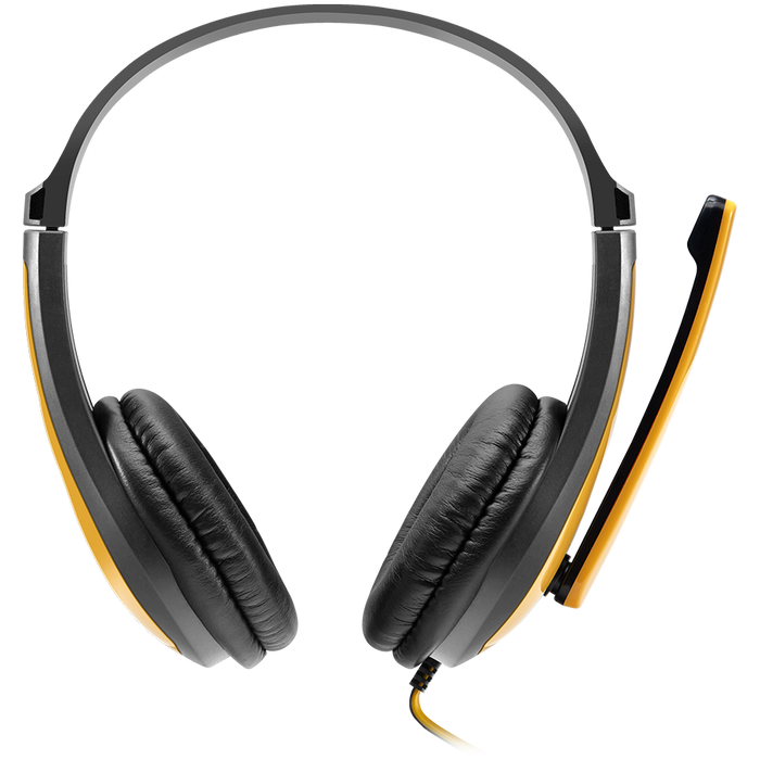 CANYON Zestaw słuchawkowy HSC-1 PC Mik 2m Czarno - Żółty
