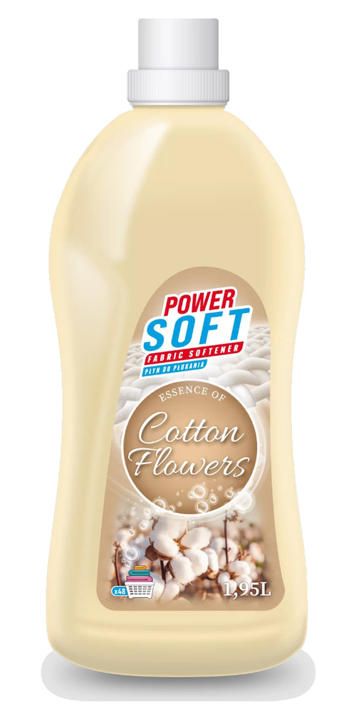 Power Clean Soft płyn do płukania cotton flowers 1,95