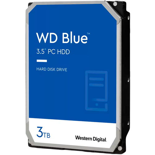 HDD Desktop WD Blue (3.5'', 3TB, 256MB, 5400 RPM, SATA 6 Gb/s)
