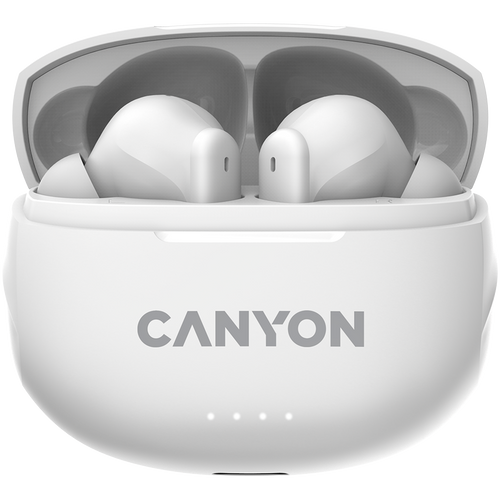 CANYON Słuchawki dokanałowe TWS-8 ENC Białe