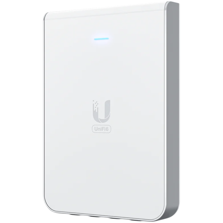 UBIQUITI UniFi U6 Access Point, In-Wall, Wi-Fi 6 AX5400 5x GE