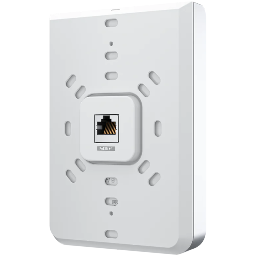 UBIQUITI UniFi U6 Access Point, In-Wall, Wi-Fi 6 AX5400 5x GE