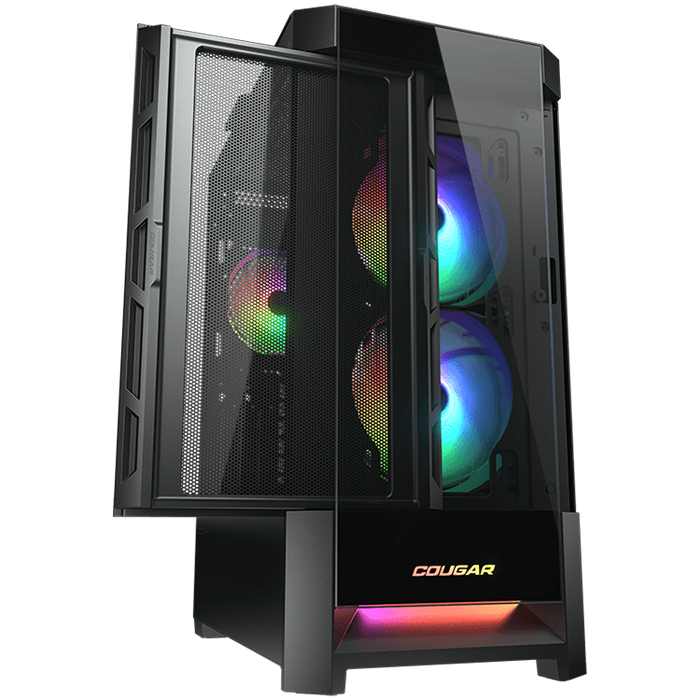 COUGAR Obudowa Duoface RGB, Midi Tower, Czarna
