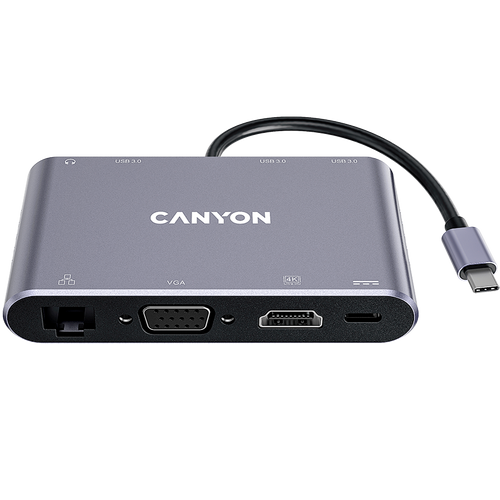 CANYON HUB DS-14 8 w 1 4k USB-C Szary