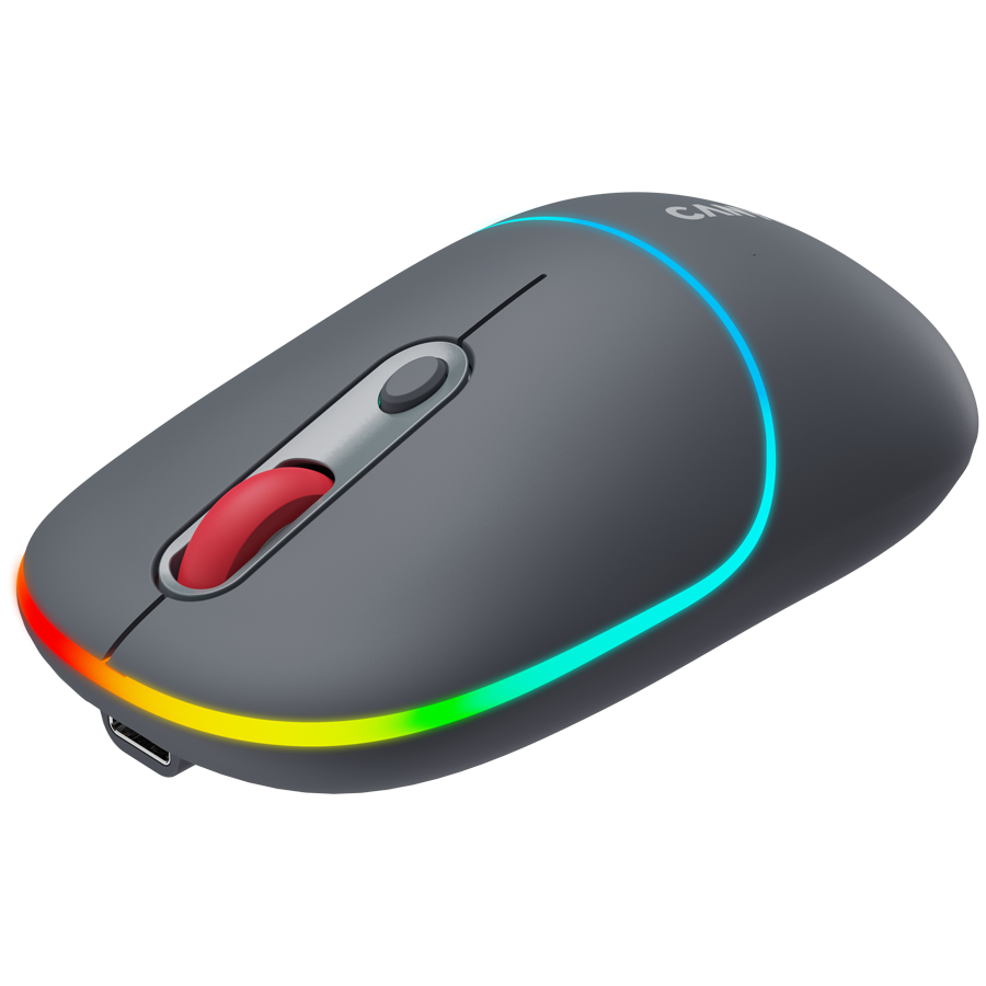 CANYON Mysz bezprzewodowa MW-22 2w1 RGB Szara