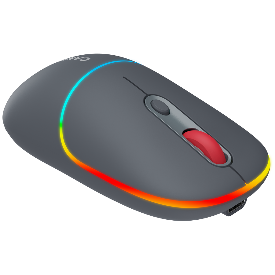 CANYON Mysz bezprzewodowa MW-22 2w1 RGB Szara