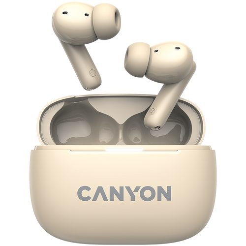 CANYON Słuchawki dokanałowe OnGo 10 ANC i ENC Beżowe