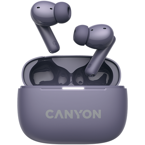 CANYON Słuchawki dokanałowe OnGo 10 ANC i ENC Fioletowe