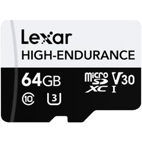 LEXAR HIGH ENDURANCE 64GB microSDXC 100MB/s C10 A1 V30 U3