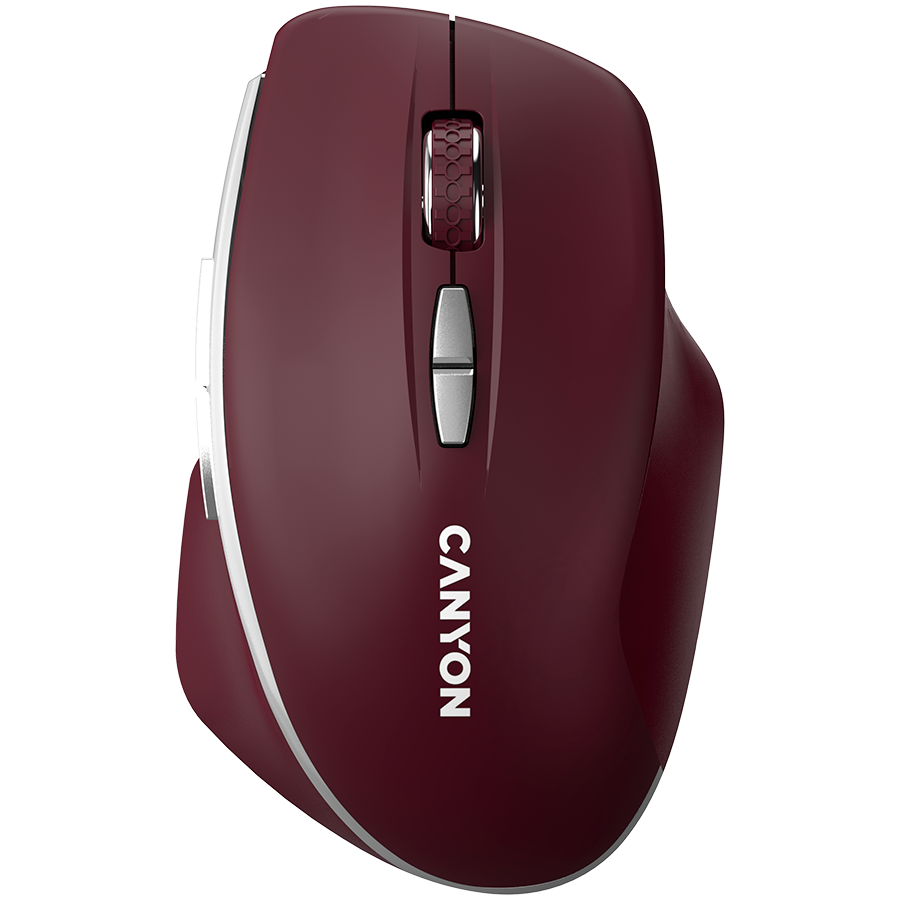 CANYON Mysz bezprzewodowa MW-21 BLU LED BT Czerwona