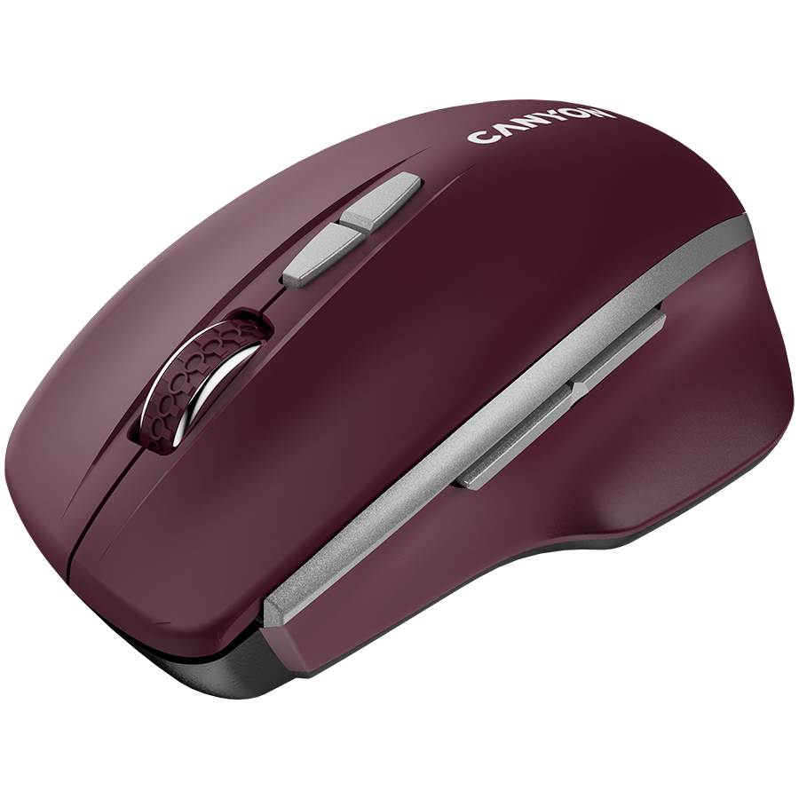 CANYON Mysz bezprzewodowa MW-21 BLU LED BT Czerwona