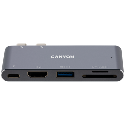 CANYON HUB DS-5 5 w 1 Thunderbolt 3 4k Szary