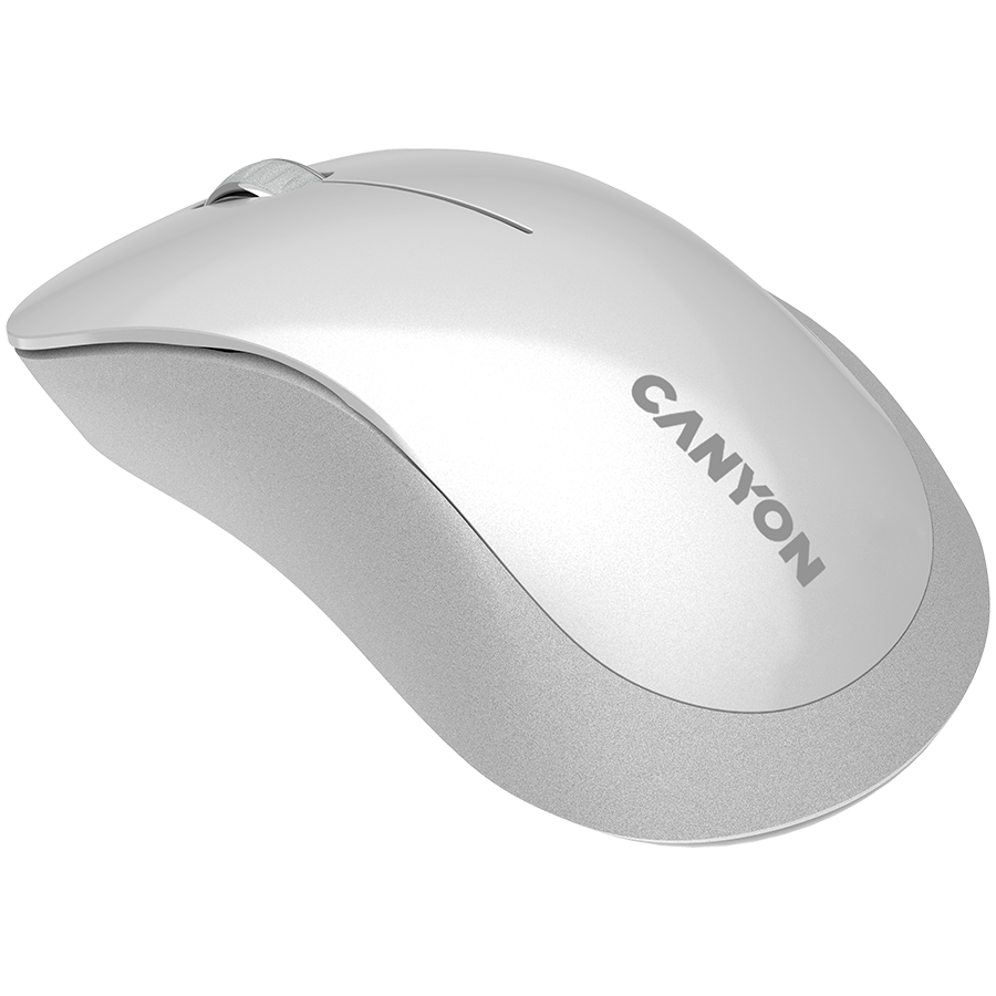 CANYON Mysz bezprzewodowa MW-11 Biało - Szara