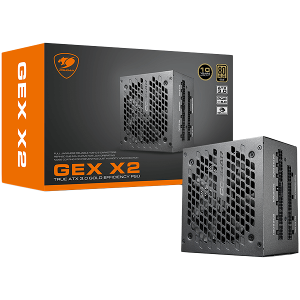 COUGAR Zasilacz, GEXX2 1000, 80 plus Gold, 1000W