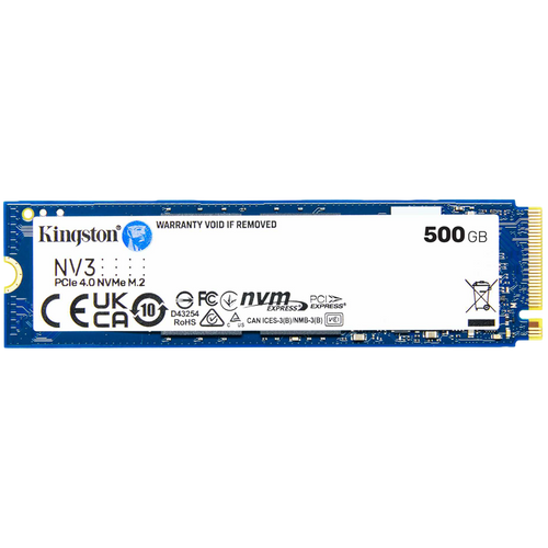 KINGSTON 500GB NV3 SSD M.2 2280 PCIe 4.0 NVMe
