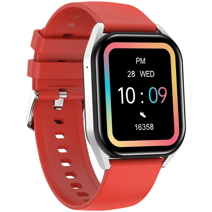CANYON Smartwatch Chatter SW-58 BT-CALL Srebrno -Czerwony