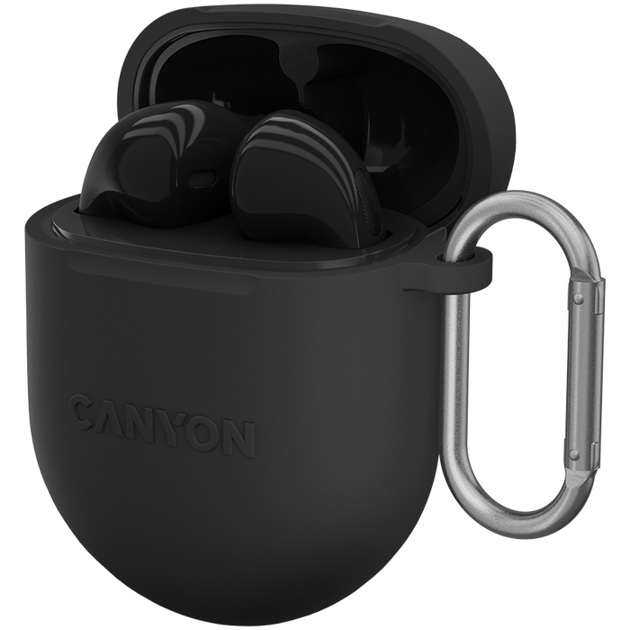 CANYON Słuchawki douszne TWS-6 Etui Czarne
