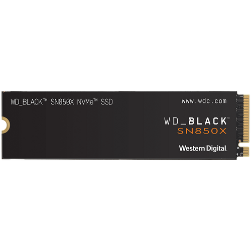 WD SSD Black SN850X 2TB M.2 2280 PCIe Gen4 x4 NVMe, Read/Write: 7300/6600 MBps, IOPS 1200K/1100K, TBW: 1200