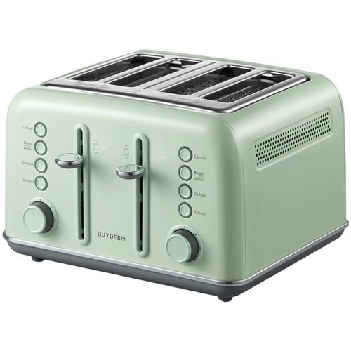 BUYDEEM Toster na 4 kromki, DT640E, Cozy Greenish, EU