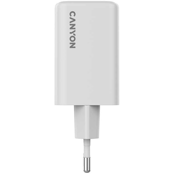 CANYON Ładowarka sieciowa CU65ACC GaN 65W 2xPD 1xQC EU Biała