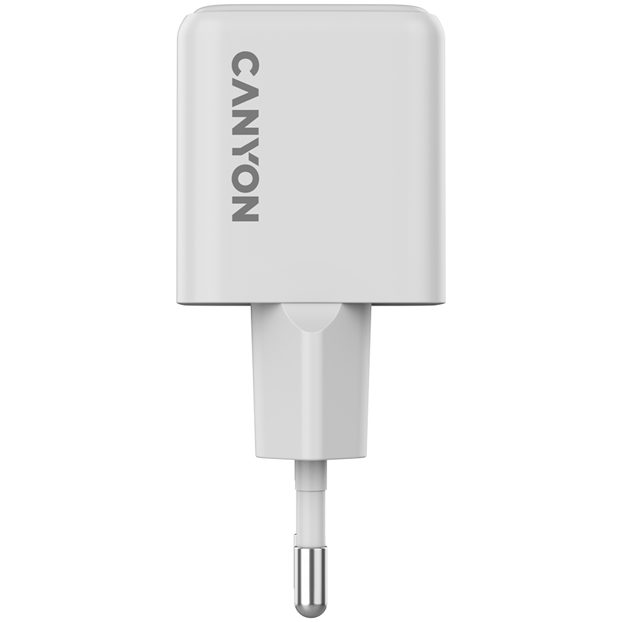 CANYON Ładowarka sieciowa CU20AC GaN 20W 1xPD 1xQC EU Biała