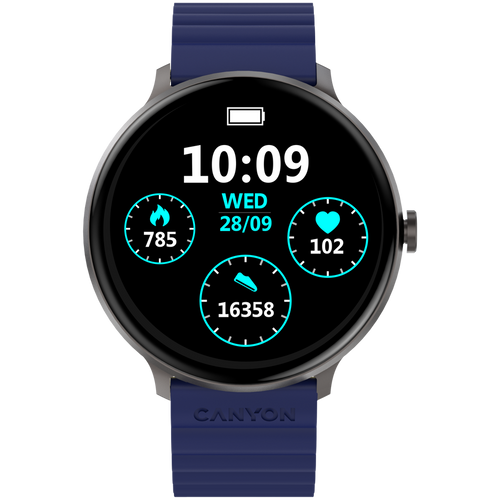 CANYON Smartwatch Jacky SW-69 Niebiesko - Żółty