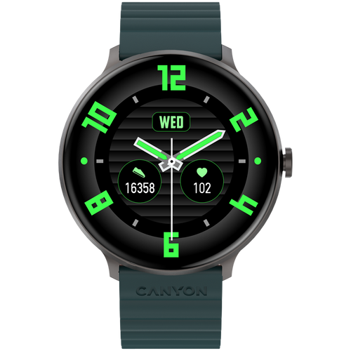 CANYON Smartwatch Jacky SW-69 Zielono - Pomarańczowy