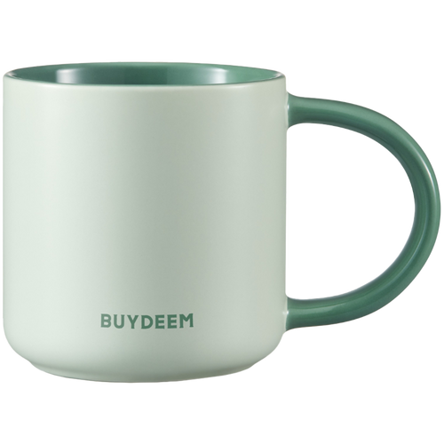 BUYDEEM Kubek ceramiczny 300ml, CD1018, Cozy Greenish