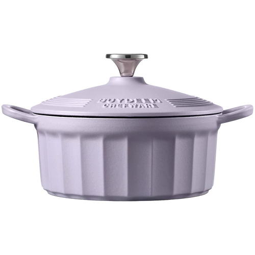 BUYDEEM Emaliowane naczynie żeliwne 2,9L, CP521, Petal Purple
