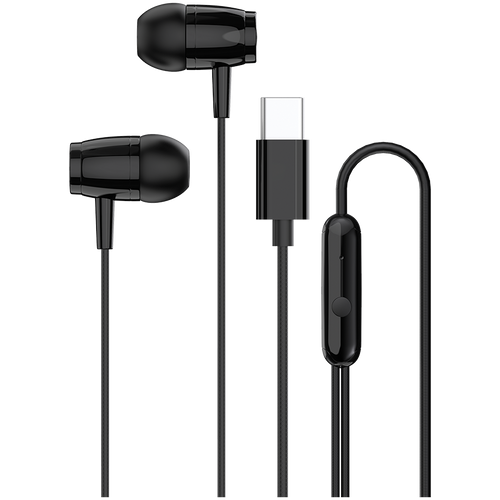 CANYON Słuchawki dokanałowe SEP-5 Przewód USB-C Czarne