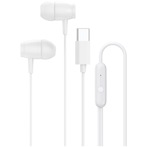 CANYON Słuchawki dokanałowe SEP-5 Przewód USB-C Białe