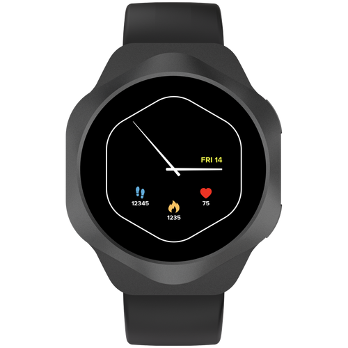 CANYON Smartwatch Hexagon 88 Rozmowy Bluetooth Czarny