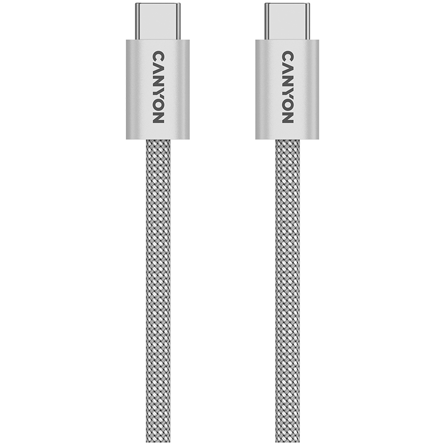 CANYON Kabel OnWire 60MG C-C 60W Magnes w oplocie 1m Szary