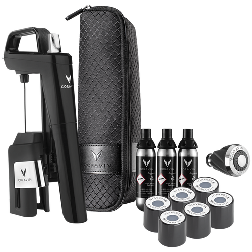 CORAVIN Timeless Six Plus, System do przechowywania wina, Czarny