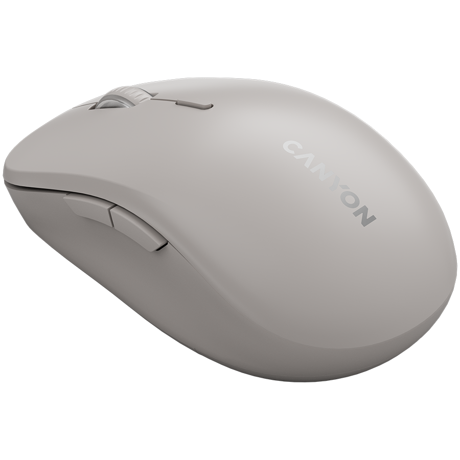 CANYON Mysz bezprzewodowa MW-12 Dwa Tryby Ciemno Szara