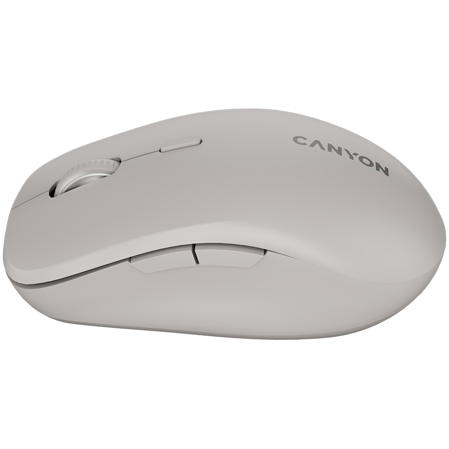 CANYON Mysz bezprzewodowa MW-12 Dwa Tryby Ciemno Szara