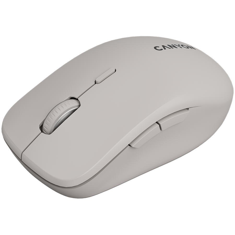 CANYON Mysz bezprzewodowa MW-12 Dwa Tryby Ciemno Szara