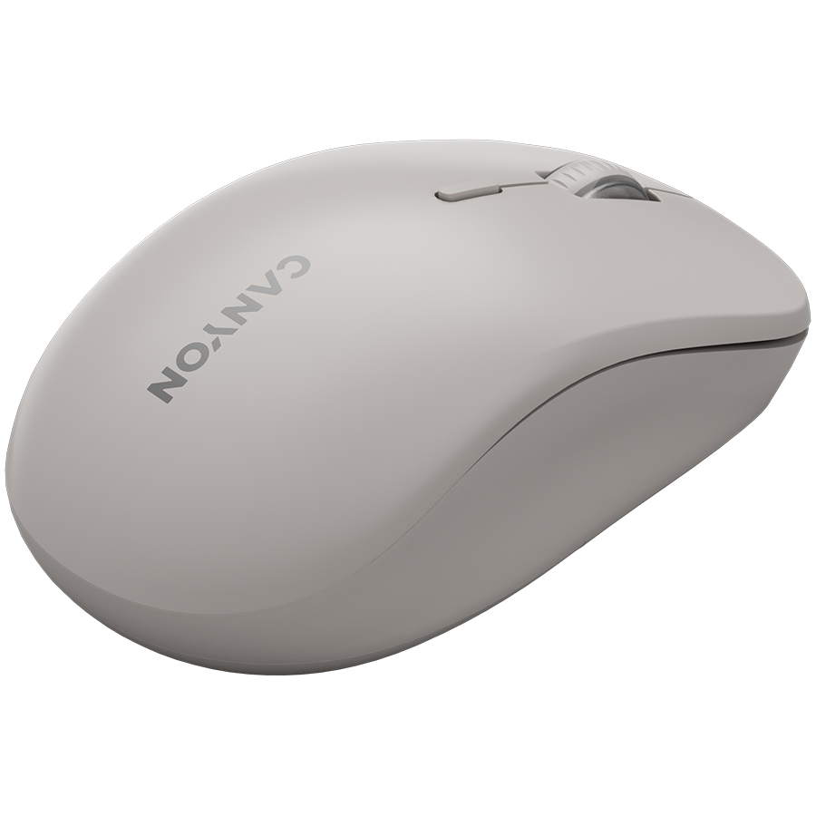 CANYON Mysz bezprzewodowa MW-12 Dwa Tryby Ciemno Szara