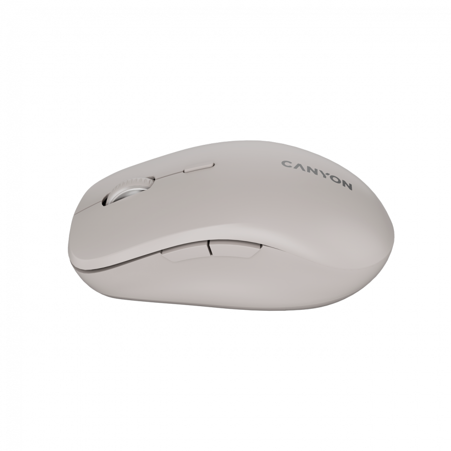 CANYON Mysz bezprzewodowa MW-12 Dwa Tryby Beżowa