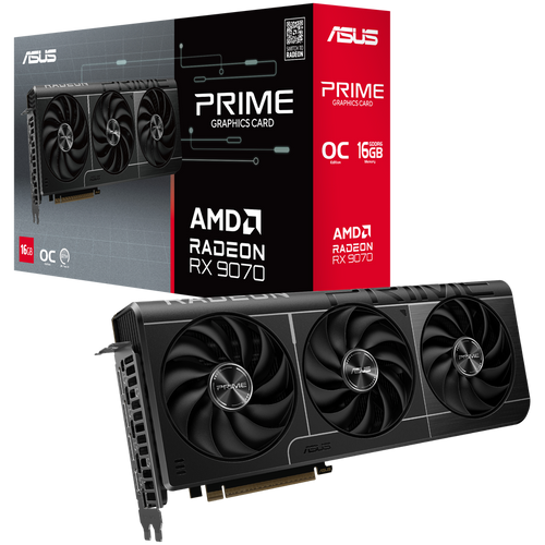 ASUS Prime Radeon RX 9070 OC Edition 16GB GDDR6 256-bit HDMI 3x DP