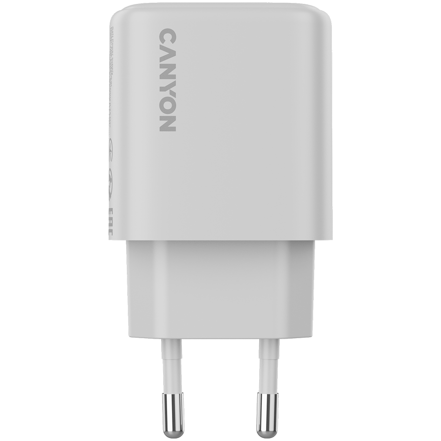 CANYON Ładowarka sieciowa OnCharge 250 25W 1xPD EU Biała