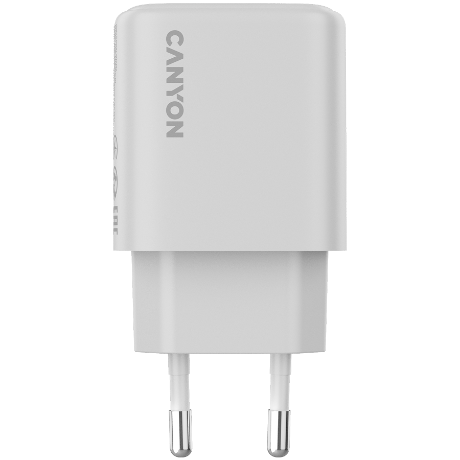 CANYON Ładowarka sieciowa OnCharge 200 20W 1xPD EU Biała