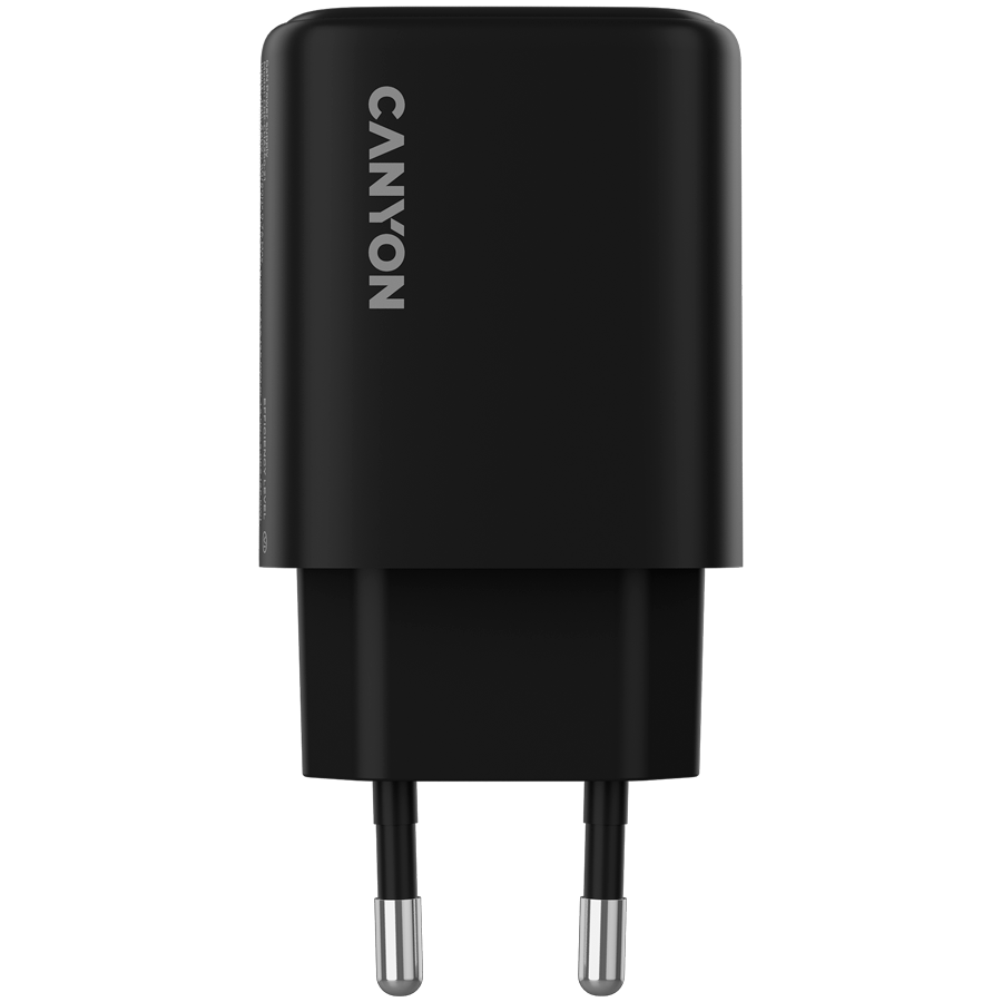 CANYON Ładowarka sieciowa OnCharge 250 25W 1xPD 1xQC EU Czarna
