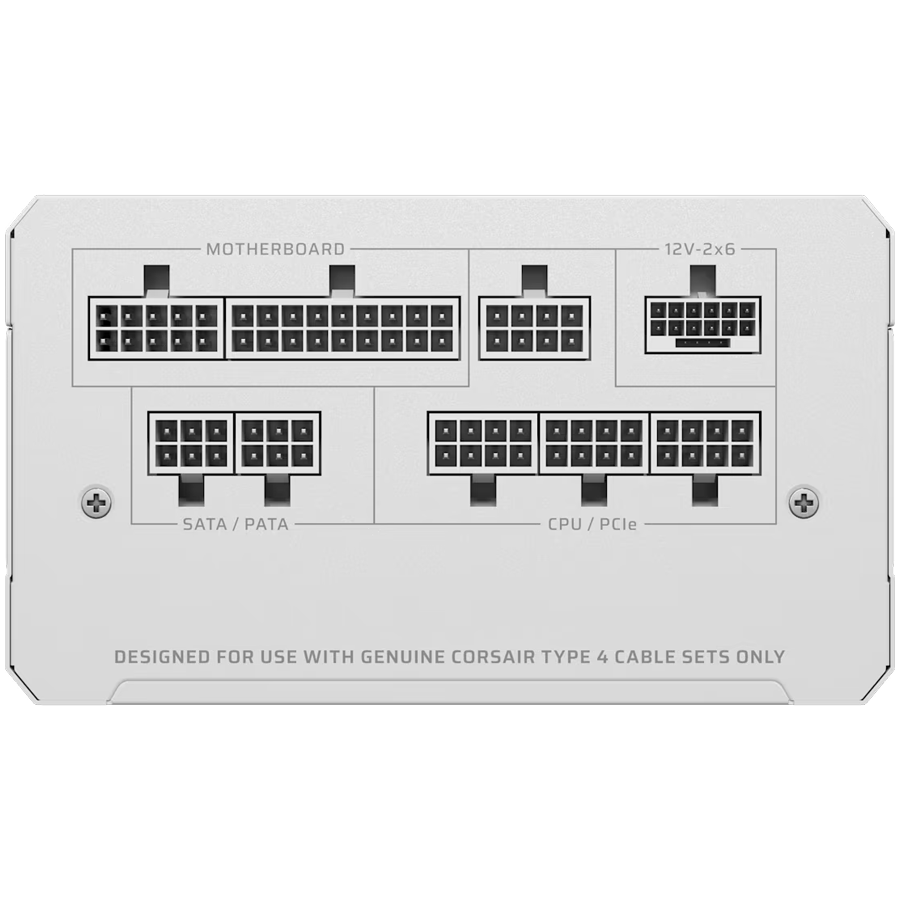 CORSAIR RM1000e White, 1000 Watt, Cybenetics Gold Certified, Fully Modular
