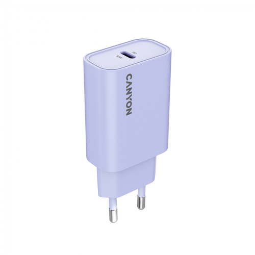 CANYON Ładowarka sieciowa OnCharge 30CL 30W 1xPD EU Fioletowa