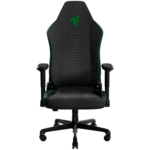 Razer Iskur V2 X Black Fabric Gaming Chair, Built-in Lumbar Arch, Widened Seat Base with Reduced Edges, Contoured High-Density Foam Cushions, Adjustable 152-degree Recline, 2D Armrests